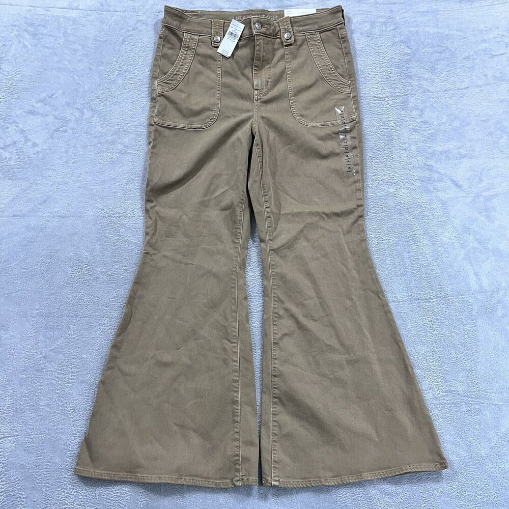 American Eagle Outfitters Brown Wide Leg Jeans